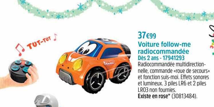 voiture follow-me radiocommandée