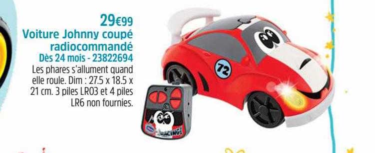 voiture johnny coupé radiocommandé
