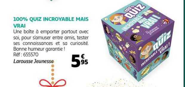 100% quiz incroyable mais vrai