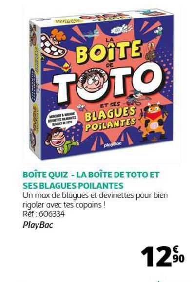 boîte quiz - la boîte de toto et ses blagues poilantes