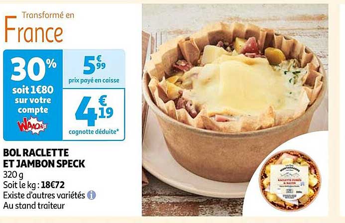 Bol Raclette Et Jambon Speck