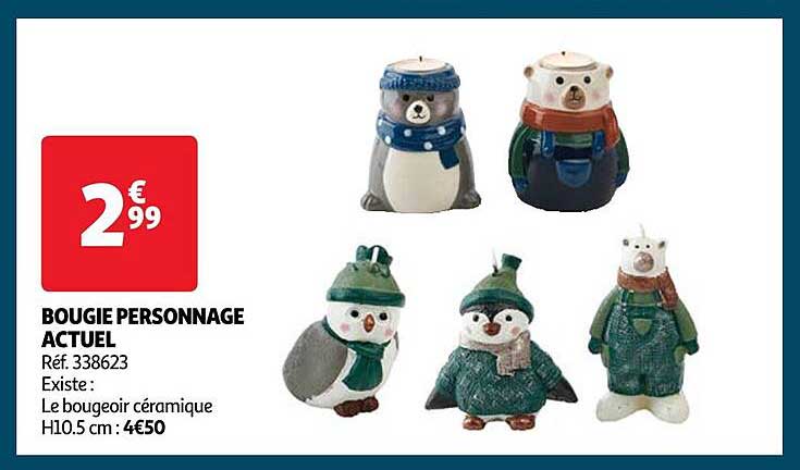 bougie personnage actuel