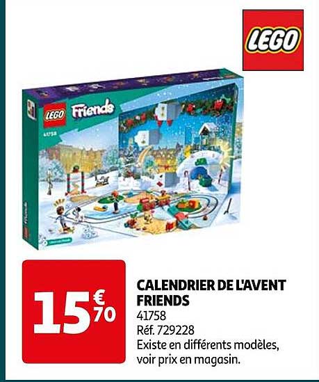 calendrier de l'avent friends lego