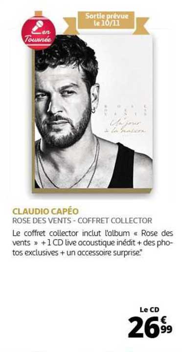 claudio capéo rose des vents - coffret collector