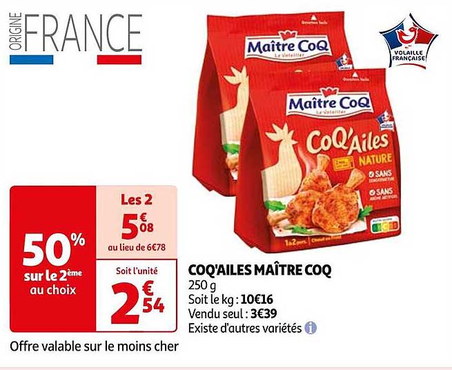coq'ailes maître coq