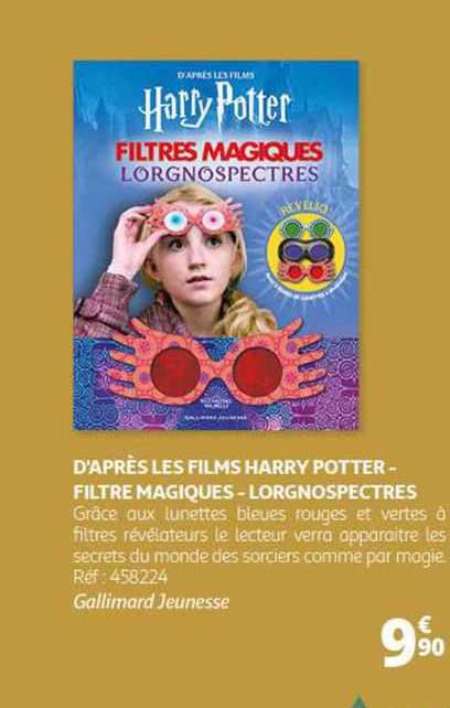 d'après les films harry potter - filtres magiques - lorgnospectres
