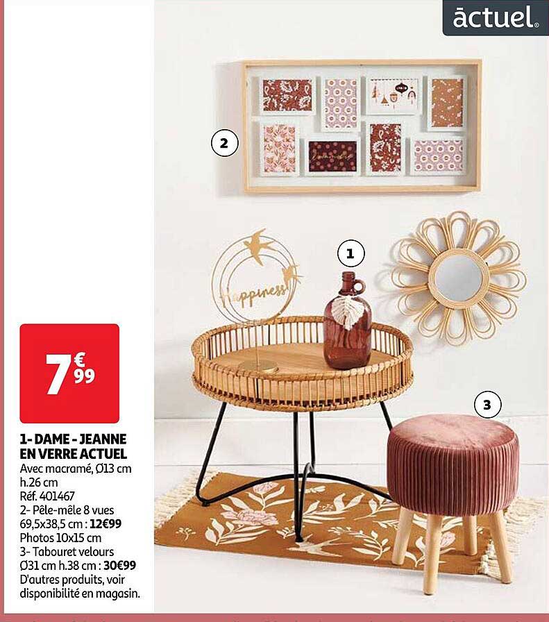 dame-jeanne en verre actuel