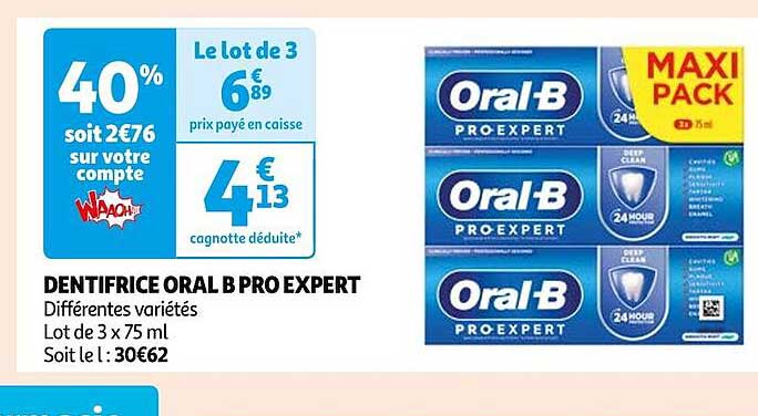 dentifrice oral b pro expert