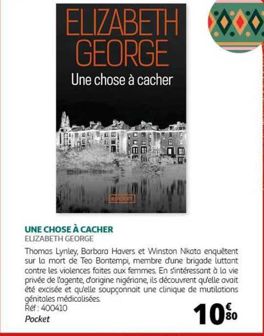 elizabeth george - une chose à cacher
