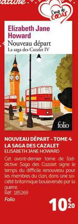 elizabeth jane howard - nouveau départ tome 4 - le saga des cazalet
