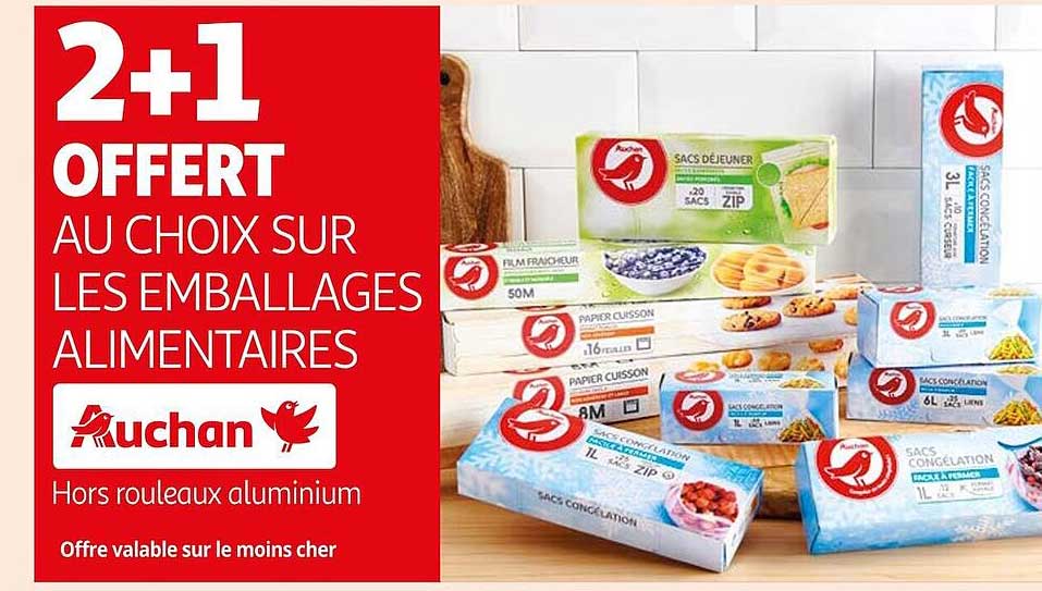 emballages alimentaires auchan