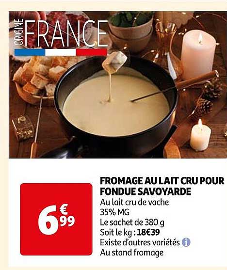 fromage au lait cru pour fondue savoyarde