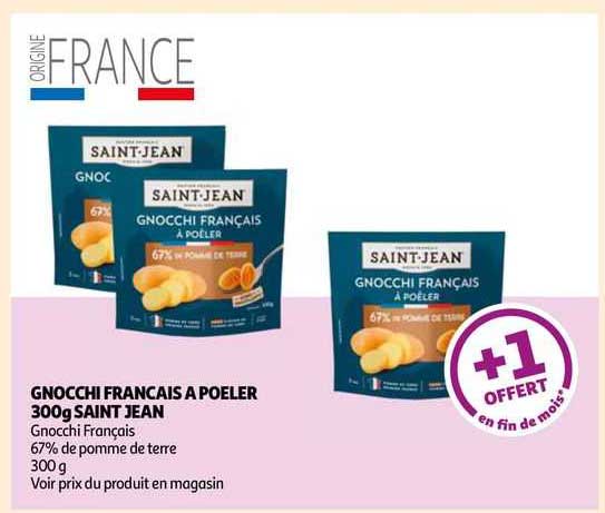 gnocchi français à poêler 300g saint jean