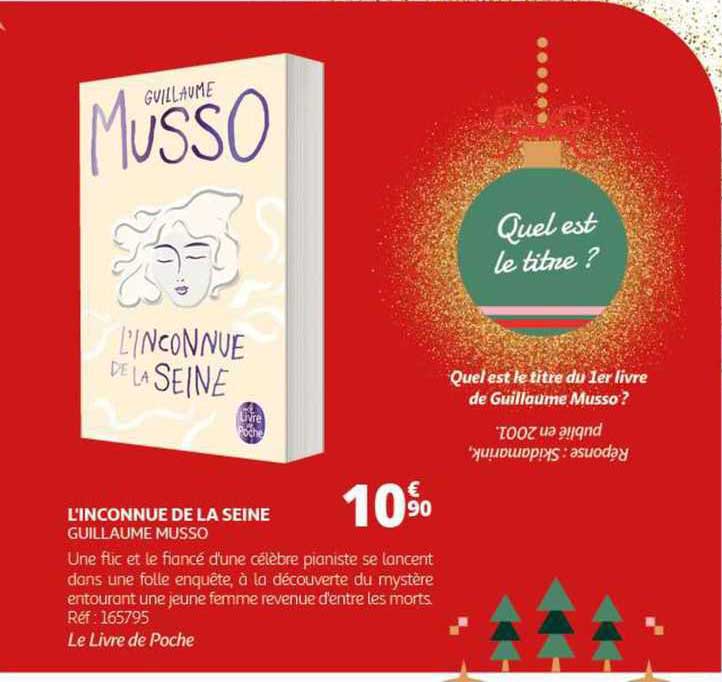 guillaume musso - l'inconnue de la seine