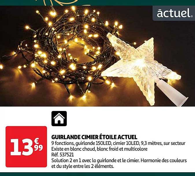 guirlande cimier étoile actuel