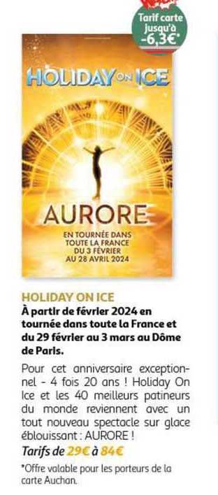 holiday on ice aurore en tournée dans toute la france du 3 février au 28 avril 2024