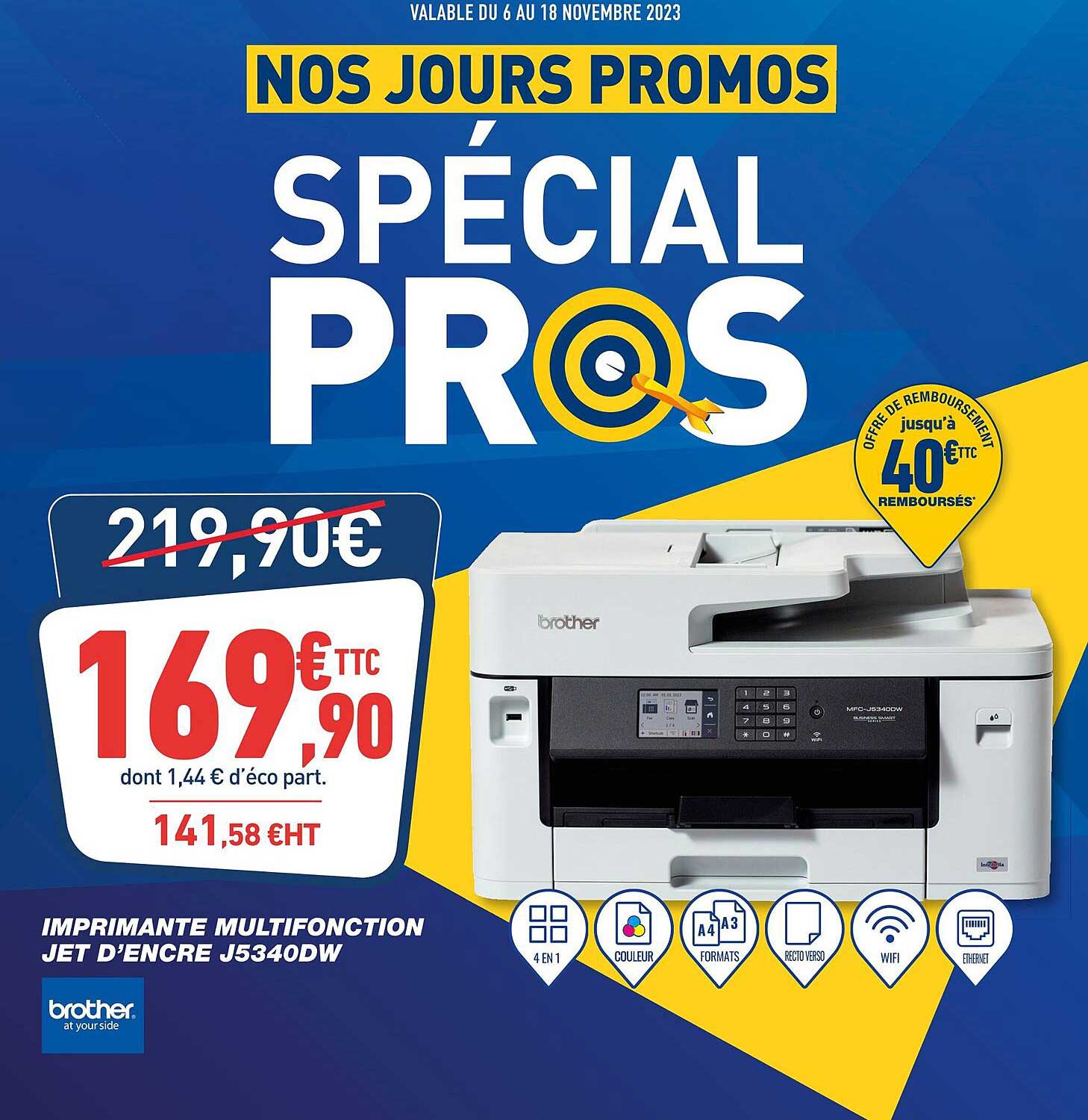 imprimante multifonction jet d'encre j5340dw brother
