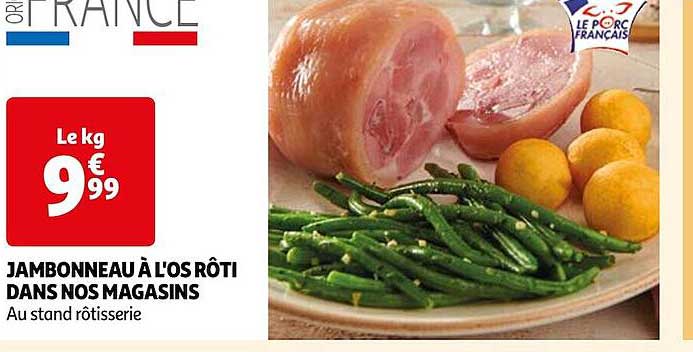 jambonneau à l'os rôti dans nos magasins