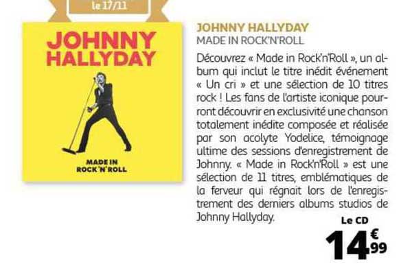 johnny hallyday made in rock'n'roll