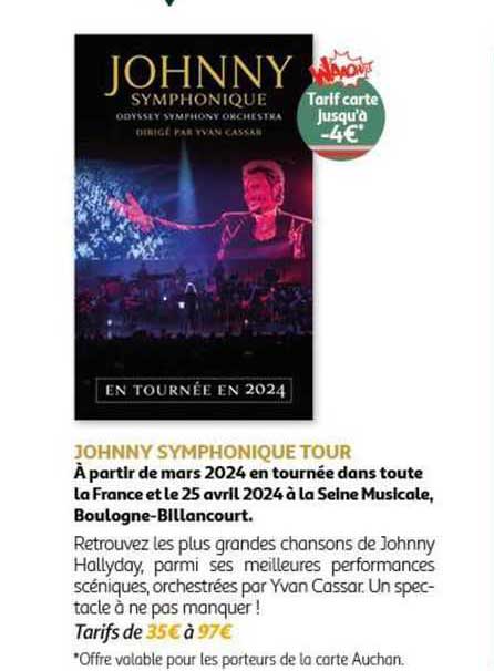johnny symphonique tour en tournée en 2024