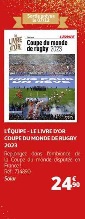 l'équipe - le livre d'or coupe du monde de rugby 2023