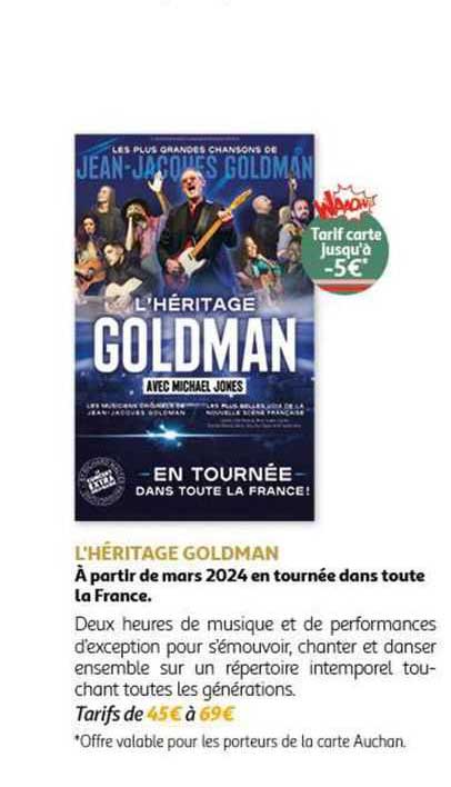l'héritage goldman en tournée dans toute la france!