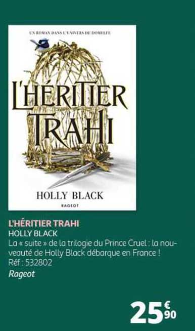 l'héritier trahi holly black