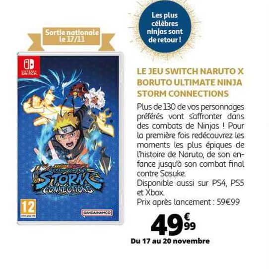 le jeu switch naruto x boruto ultimate ninja storm connections