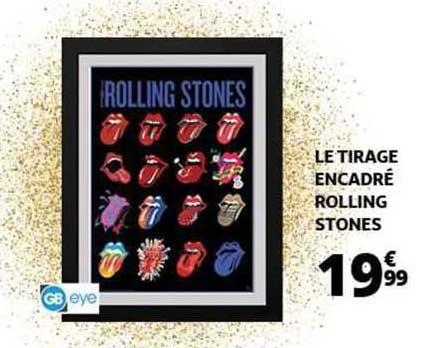 le tirage encadré rolling stones