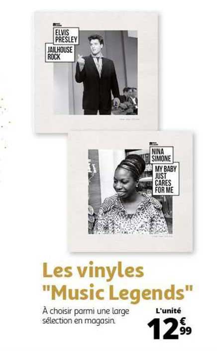 les vinyles "music legends"