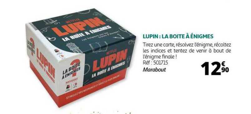 Lupin : La Boite à énigmes