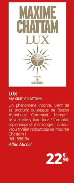 maxime chattam - lux
