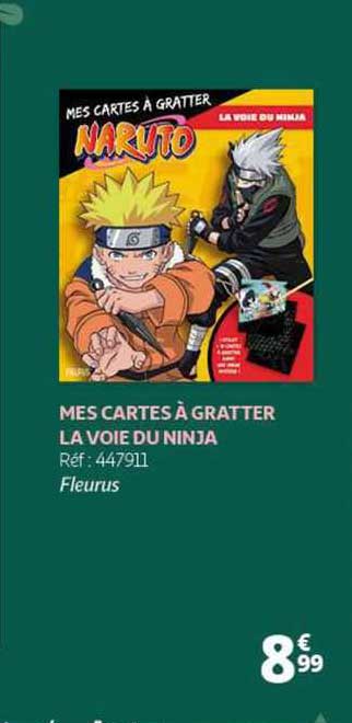 mes cartes à gratter la voie du ninja