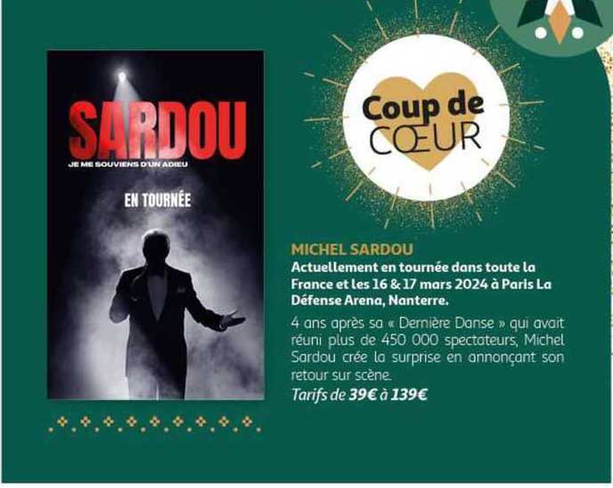 michel sardou en tournée