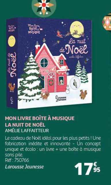 mon livre boîte à musique la nuit de noël amélie laffaitteur