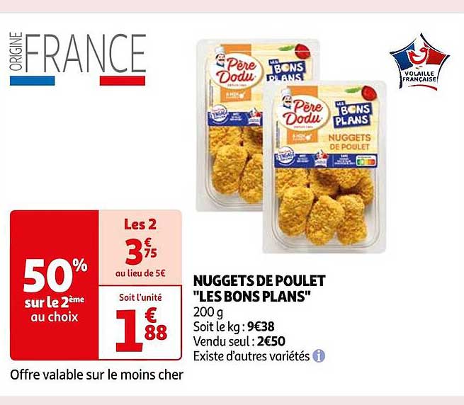 nuggets de poulet "les bons plans"