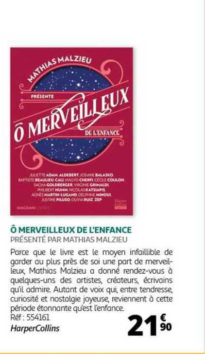 ô merveilleux de l'enfance - mathias malzieu