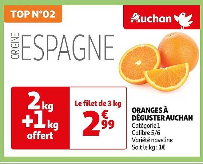 oranges à déguster auchan