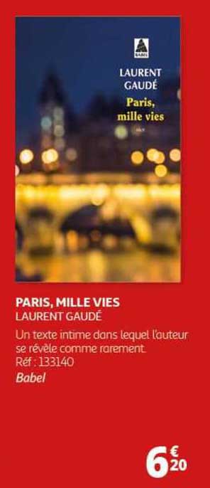 paris, mille vies - laurent gaudé