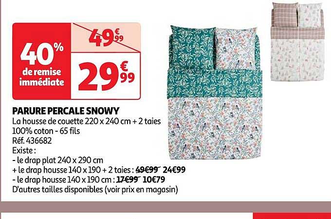 Parure Percale Snowy