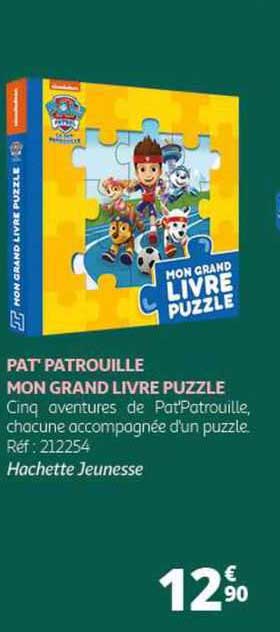 pat'patrouille mon grand livre puzzle