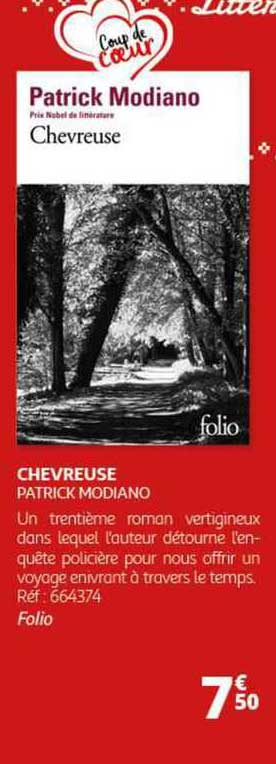 patrick modiano - chevreuse