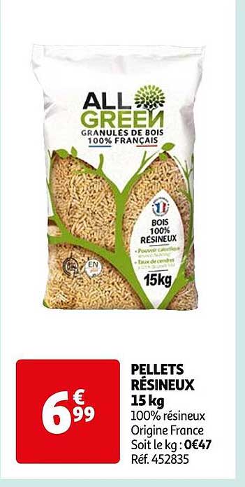 pellets résineux 15 kg
