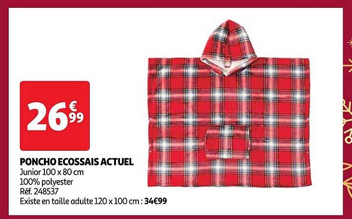 poncho écossais actuel