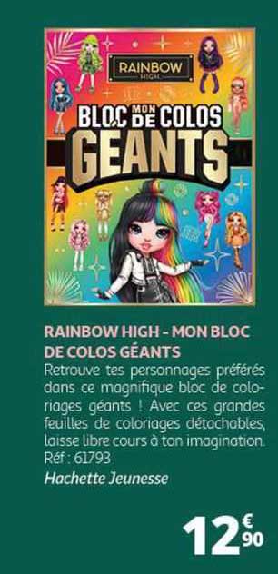 rainbow high - mon bloc de colos géants