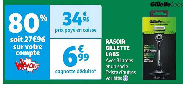 rasoir gillette labs