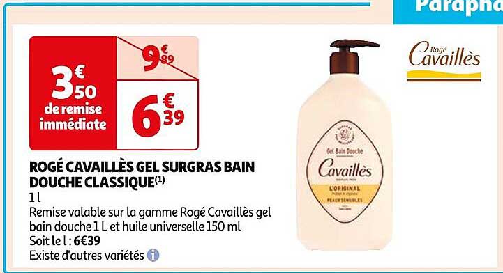rogé cavaillès gel surgras bain douche classique