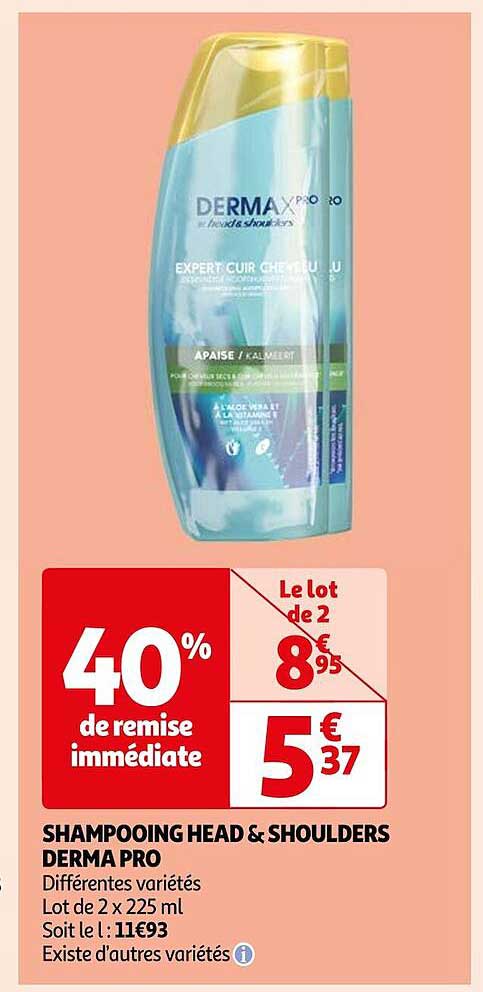shampooing head & shoulders derma pro