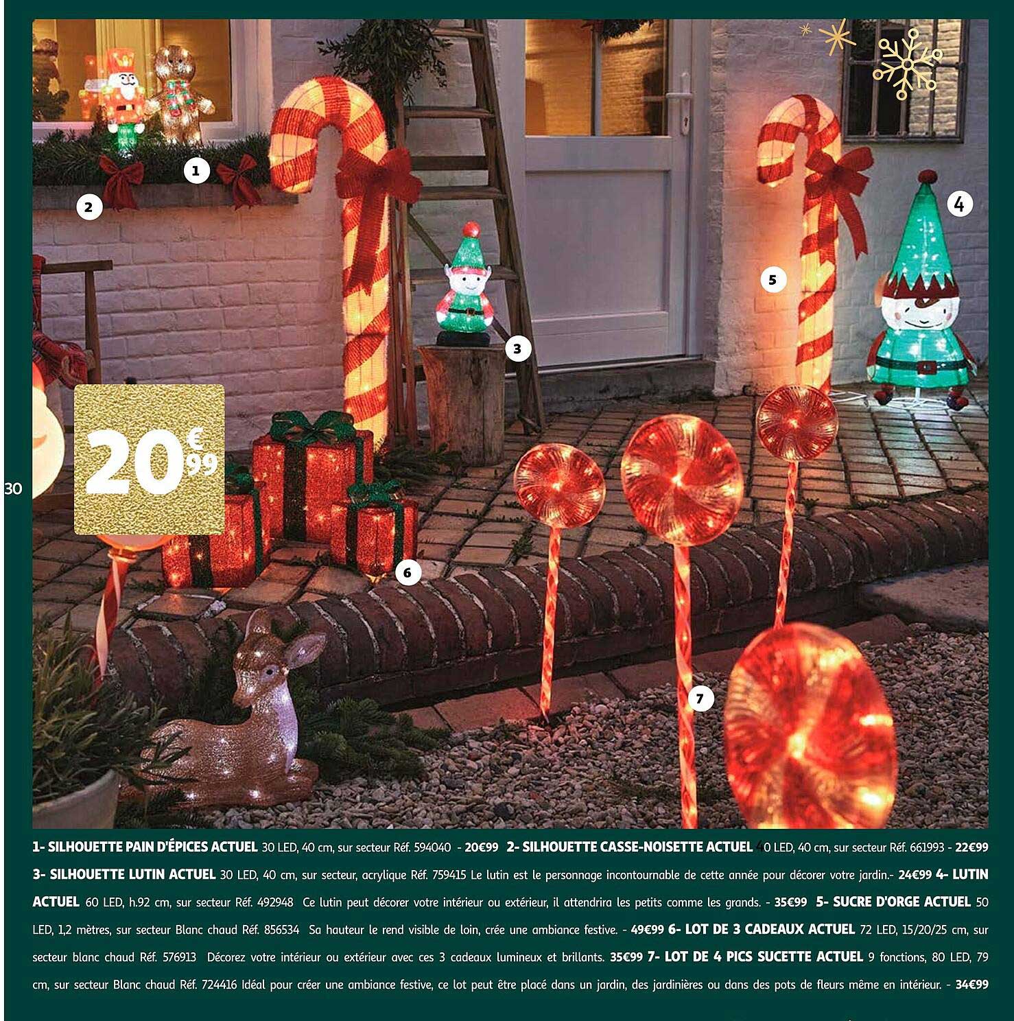 silhouette pain d'épices actuel, silhouette casse-noisette actuel, silhouette lutin actuel, sucre d'orge actuel, lot de 3 cadeaux actuel, lot de 4 pics sucette actuel