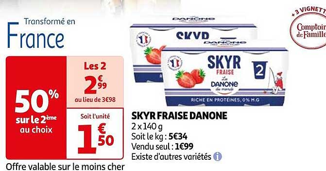 Skyr Fraise Danone